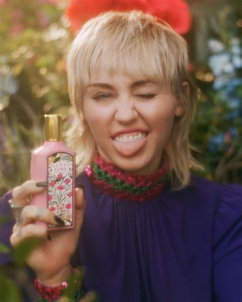 who is the model in the gucci flora advert|miley cyrus perfume advert song.